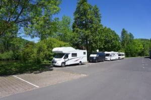 Wohnmobilstellplatz am Saale Ufer in Gemünden