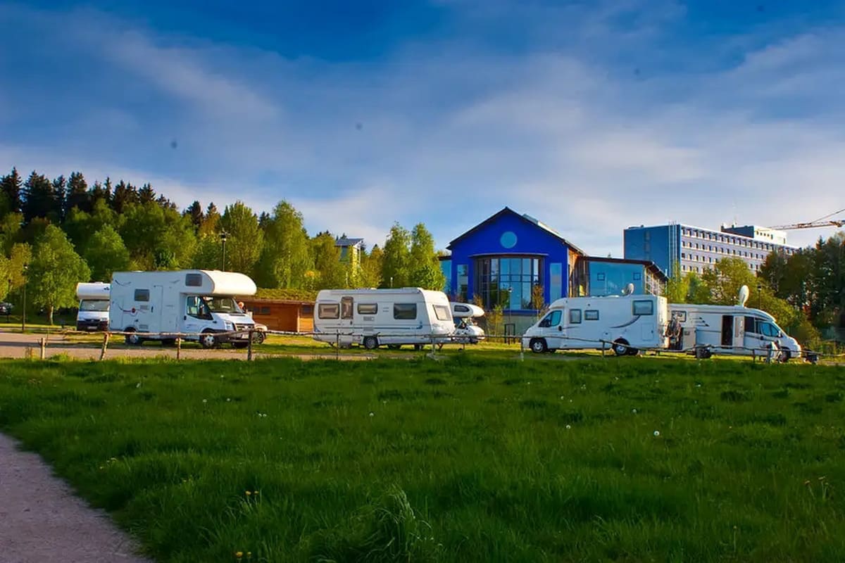 Wohnmobilstellplatz an den Badegärten in Eibenstock