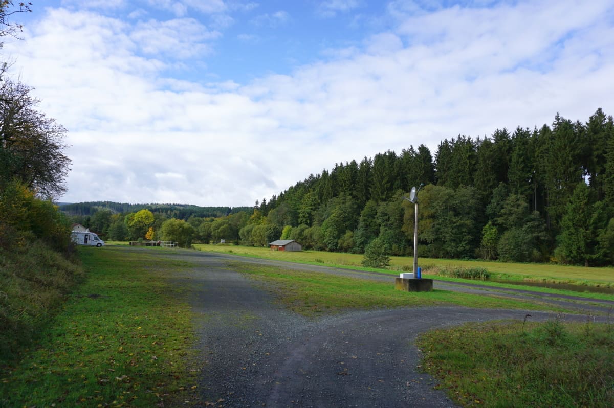 Wohnmobilstellplatz am Lohmühlenmuseum in Georgenthal