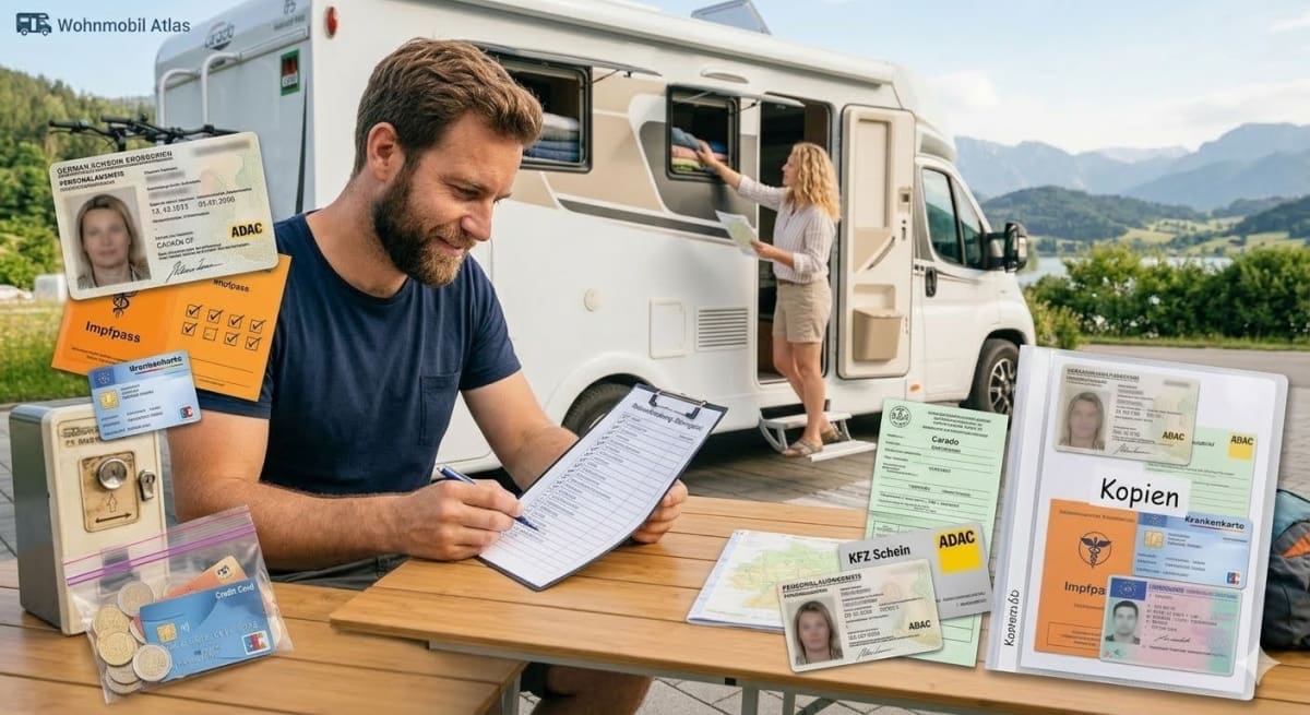 Papiere und Dokumente im Wohnmobil