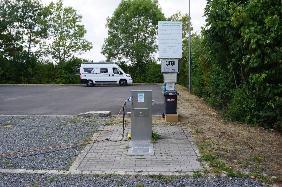 Wohnmobilstellplatz am Festplatz in Goldkronach