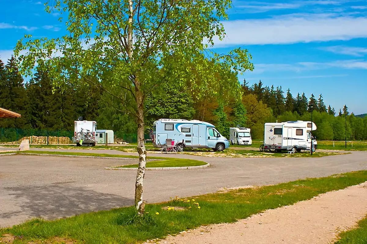 Wohnmobilstellplatz an den Badegärten in Eibenstock
