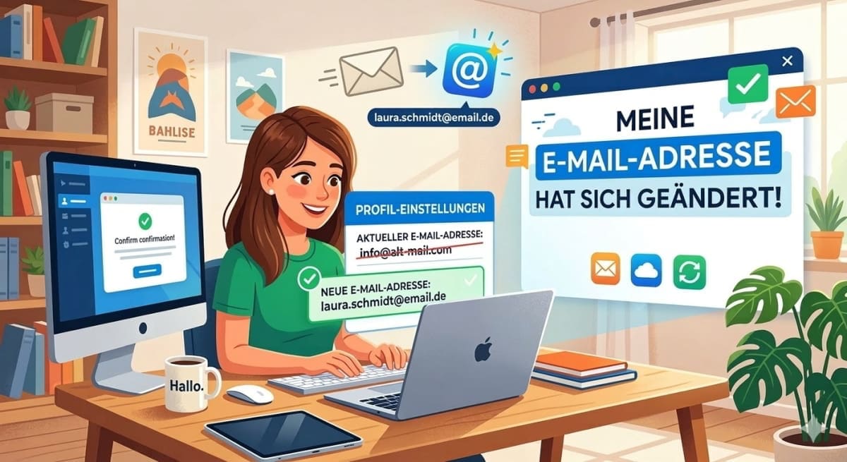 E-Mail Adresse hat sich geändert