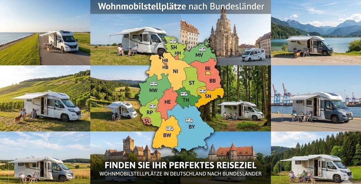 Wohnmobilstellplätze nach Bundesländer Wohnmobilstellplätze nach Bundesländer