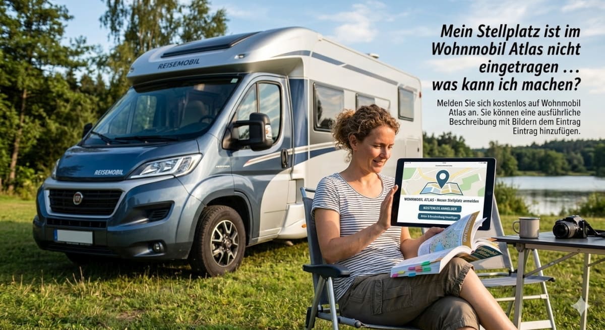 Stellplatz ist nicht eingetragen