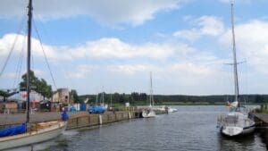 Wohnmobilstellplatz am Hafen in Usedom