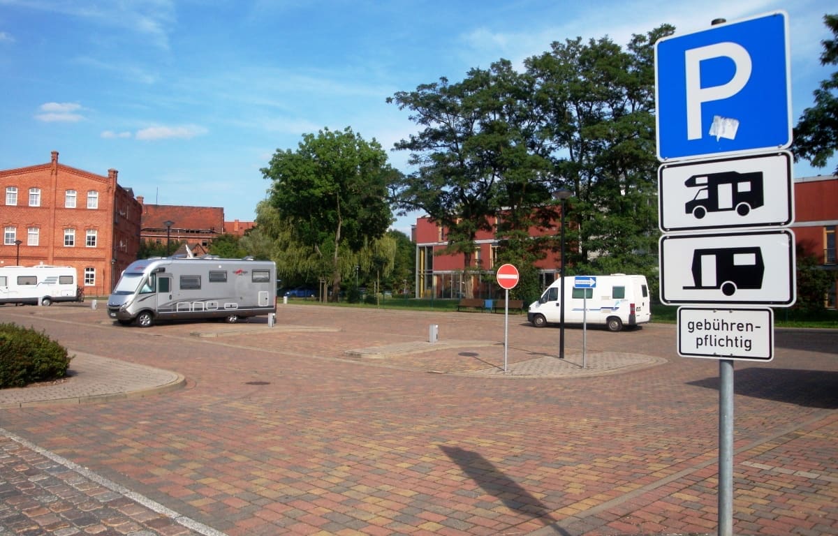 Wohnmobilstellplatz am Stadthafen in Grabow