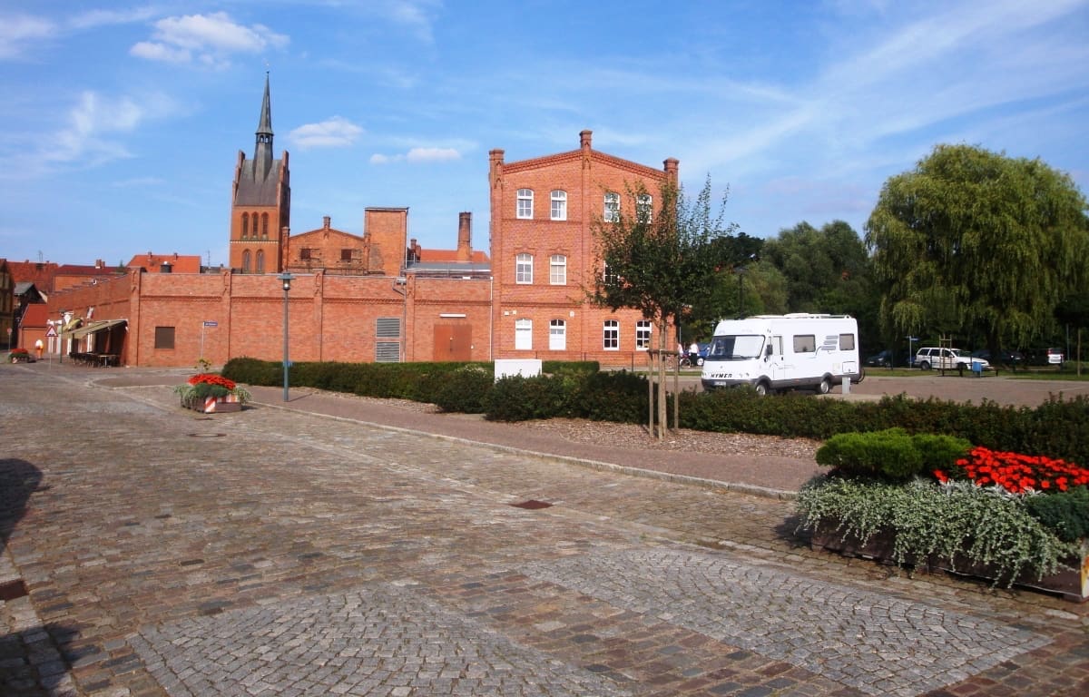 Wohnmobilstellplatz am Stadthafen in Grabow