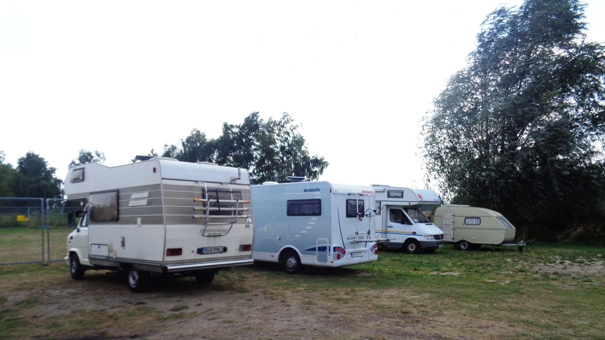 Wohnmobilstellplatz am Hafen in Usedom