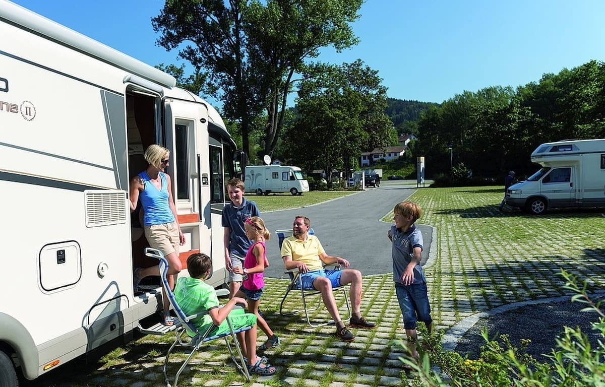 Wohnmobilstellplatz am Kurpark in Grafenau