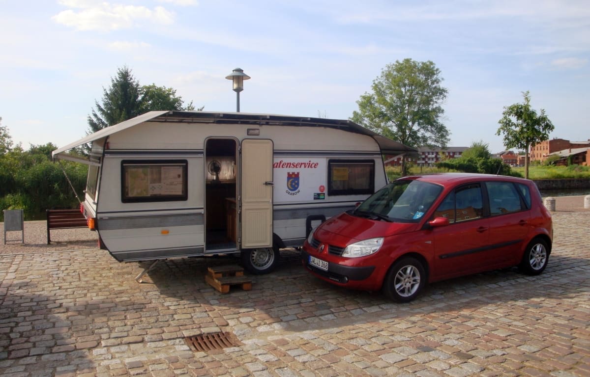 Wohnmobilstellplatz am Stadthafen in Grabow