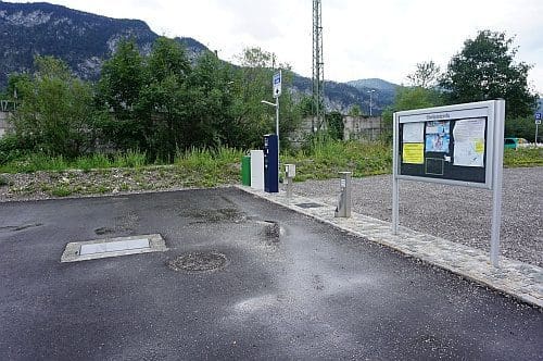 Wohnmobilstellplatz am Bahnhof in Kiefersfelden