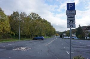 Wohnmobilstellplatz am Parkplatz P 5 in Hildburghausen