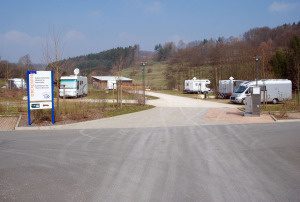 Wohnmobilstellplatz an der Therme Obernsees