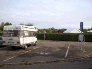 Wohnmobilstellplatz beim Sportzentrum in Bruchsal