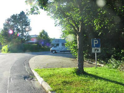 Wohnmobilstellplatz am Hallenbad in Seckach