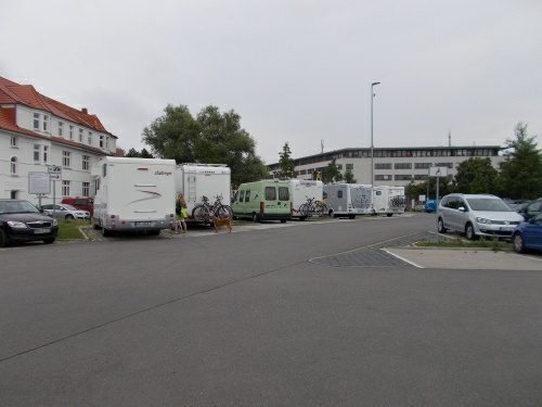 Wohnmobilstellplatz am Stadthafen in Schwerin