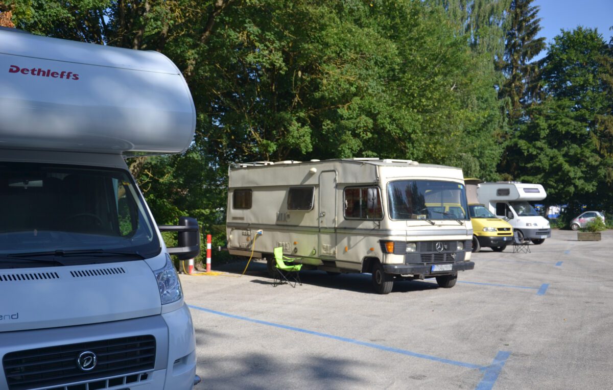 Wohnmobilstellplatz an der AmperOase