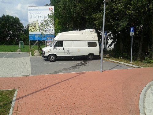 Wohnmobilstellplatz an den Sporthallen in Gehrden
