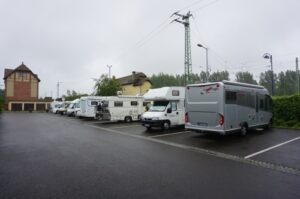 Wohnmobilstellplatz am Bahnhof Lübbenau