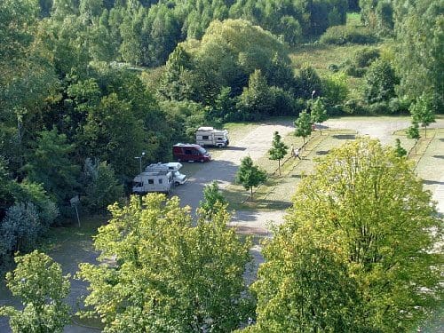 Wohnmobilstellplatz am Schiffshebewerk Niederfinow