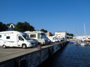 Stellplatz am Stadthafen in Sassnitz Stellplatz am Stadthafen in Sassnitz